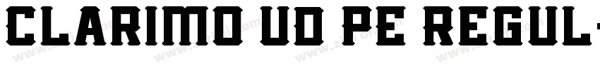 Clarimo UD PE Regul字体转换